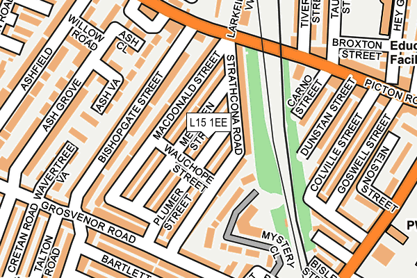 L15 1EE map - OS OpenMap – Local (Ordnance Survey)
