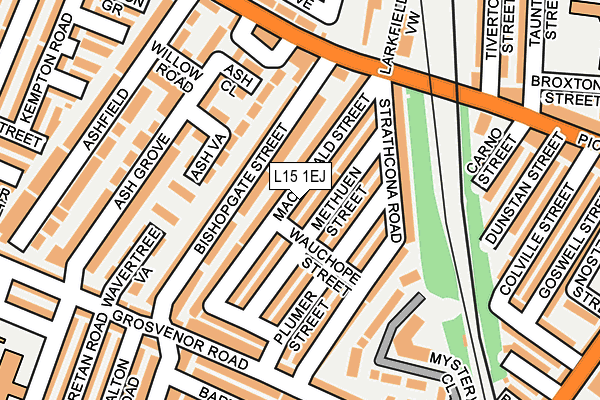 L15 1EJ map - OS OpenMap – Local (Ordnance Survey)