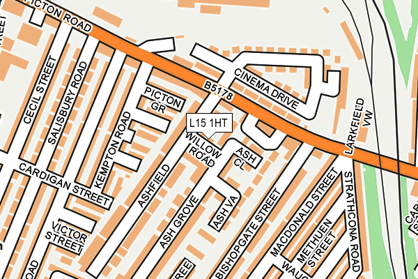 L15 1HT map - OS OpenMap – Local (Ordnance Survey)