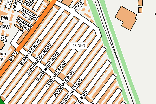 L15 3HQ map - OS OpenMap – Local (Ordnance Survey)