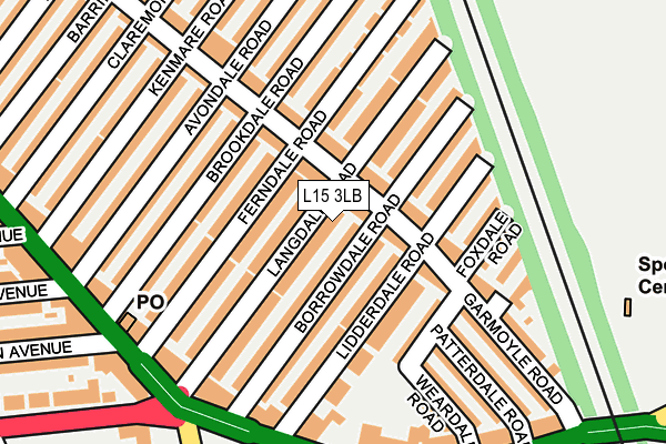 L15 3LB map - OS OpenMap – Local (Ordnance Survey)
