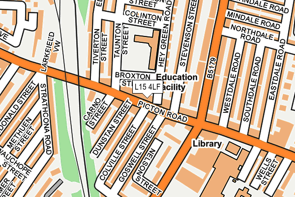 L15 4LF map - OS OpenMap – Local (Ordnance Survey)