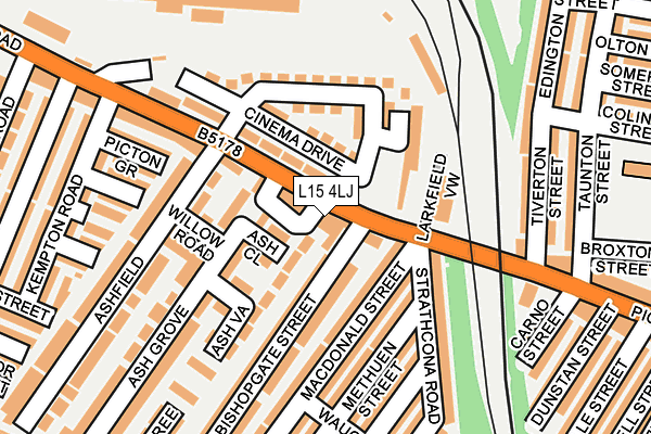 L15 4LJ map - OS OpenMap – Local (Ordnance Survey)