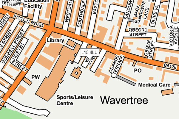 L15 4LU map - OS OpenMap – Local (Ordnance Survey)