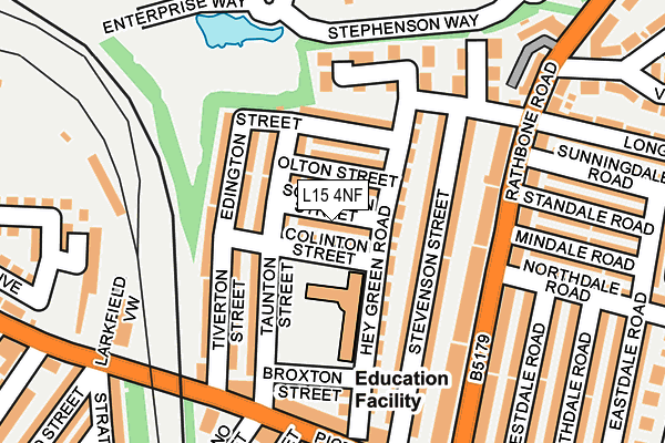 L15 4NF map - OS OpenMap – Local (Ordnance Survey)