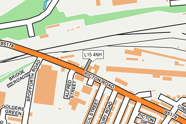 L15 4NH map - OS OpenMap – Local (Ordnance Survey)