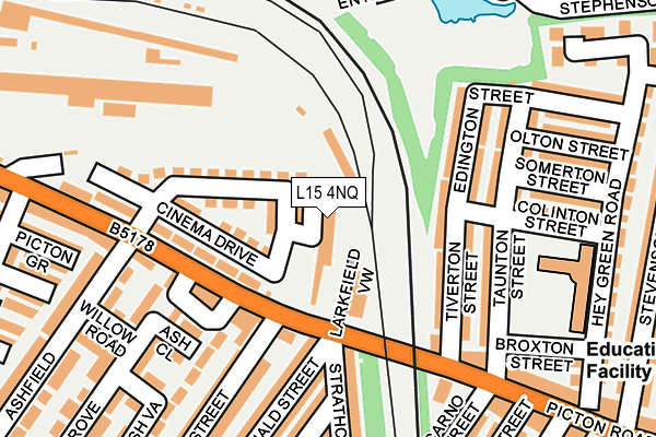 L15 4NQ map - OS OpenMap – Local (Ordnance Survey)
