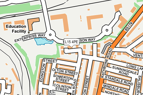 L15 4PE map - OS OpenMap – Local (Ordnance Survey)