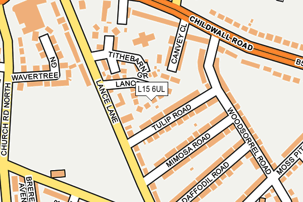 L15 6UL map - OS OpenMap – Local (Ordnance Survey)