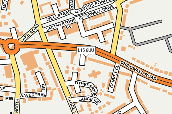 L15 6UU map - OS OpenMap – Local (Ordnance Survey)