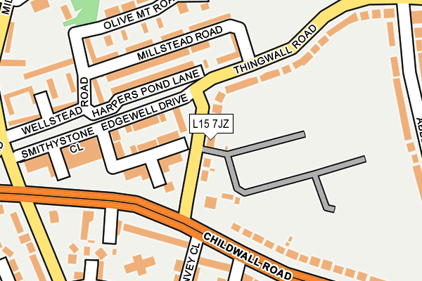 L15 7JZ map - OS OpenMap – Local (Ordnance Survey)