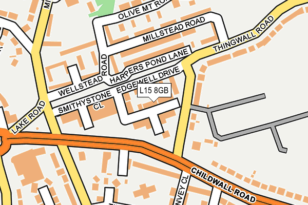 L15 8GB map - OS OpenMap – Local (Ordnance Survey)