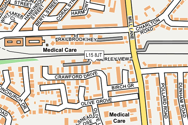 L15 8JT map - OS OpenMap – Local (Ordnance Survey)