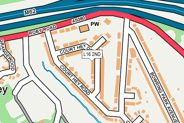 L16 2ND map - OS OpenMap – Local (Ordnance Survey)