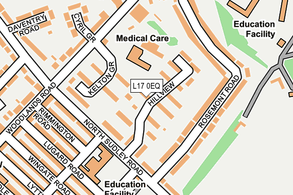 L17 0EQ map - OS OpenMap – Local (Ordnance Survey)