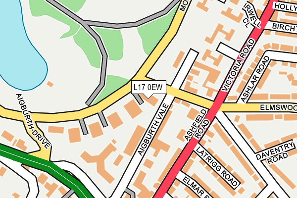 L17 0EW map - OS OpenMap – Local (Ordnance Survey)