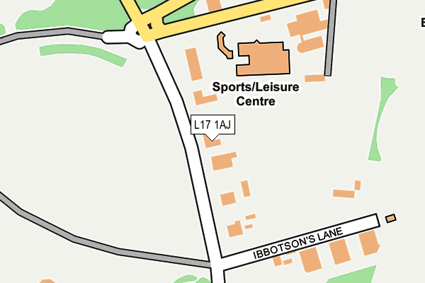 L17 1AJ map - OS OpenMap – Local (Ordnance Survey)