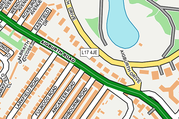 L17 4JE map - OS OpenMap – Local (Ordnance Survey)