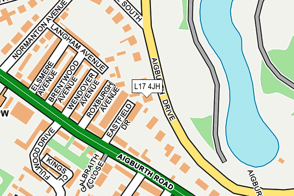 L17 4JH map - OS OpenMap – Local (Ordnance Survey)