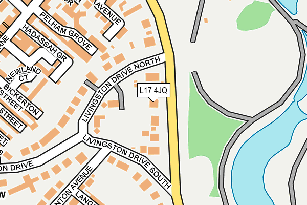 L17 4JQ map - OS OpenMap – Local (Ordnance Survey)