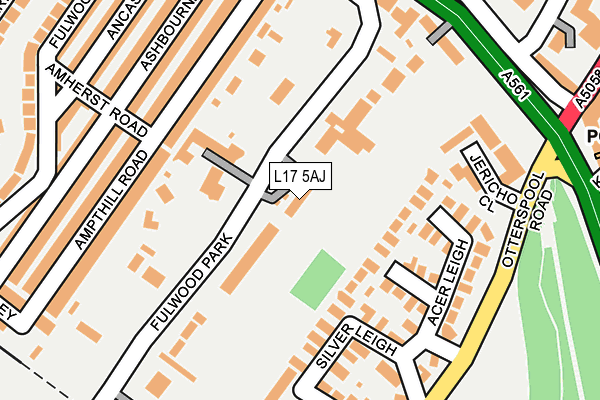 L17 5AJ map - OS OpenMap – Local (Ordnance Survey)