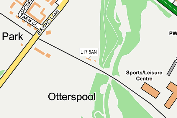 L17 5AN map - OS OpenMap – Local (Ordnance Survey)