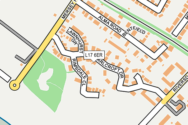 L17 6ER map - OS OpenMap – Local (Ordnance Survey)