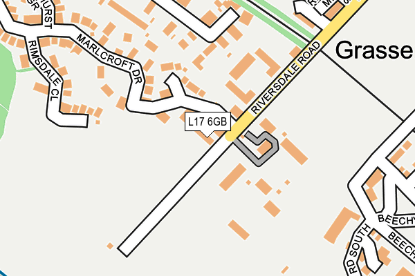 L17 6GB map - OS OpenMap – Local (Ordnance Survey)