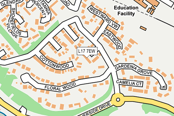 L17 7EW map - OS OpenMap – Local (Ordnance Survey)