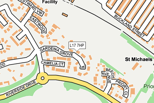 L17 7HP map - OS OpenMap – Local (Ordnance Survey)