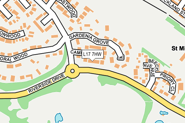 L17 7HW map - OS OpenMap – Local (Ordnance Survey)