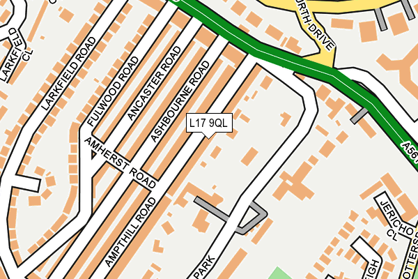 L17 9QL map - OS OpenMap – Local (Ordnance Survey)