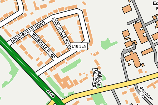 L18 3EN map - OS OpenMap – Local (Ordnance Survey)