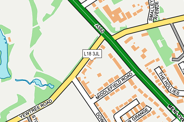 L18 3JL map - OS OpenMap – Local (Ordnance Survey)