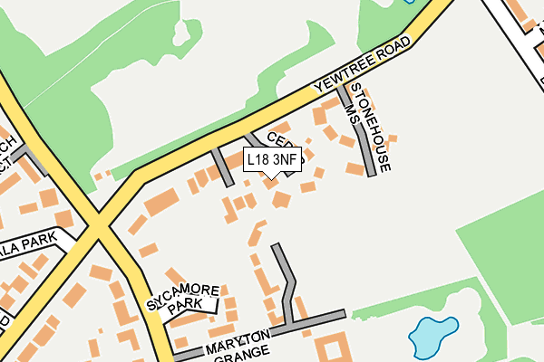 L18 3NF map - OS OpenMap – Local (Ordnance Survey)