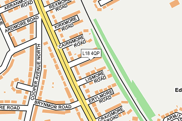 L18 4QP map - OS OpenMap – Local (Ordnance Survey)
