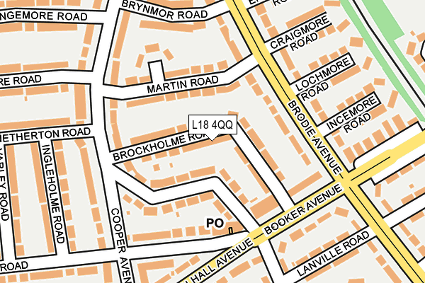 L18 4QQ map - OS OpenMap – Local (Ordnance Survey)