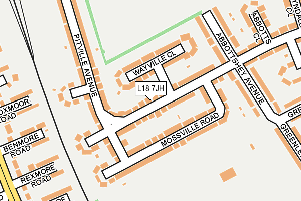 L18 7JH map - OS OpenMap – Local (Ordnance Survey)