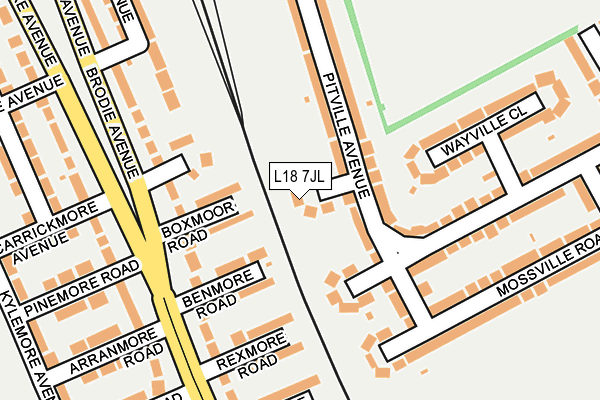 L18 7JL map - OS OpenMap – Local (Ordnance Survey)
