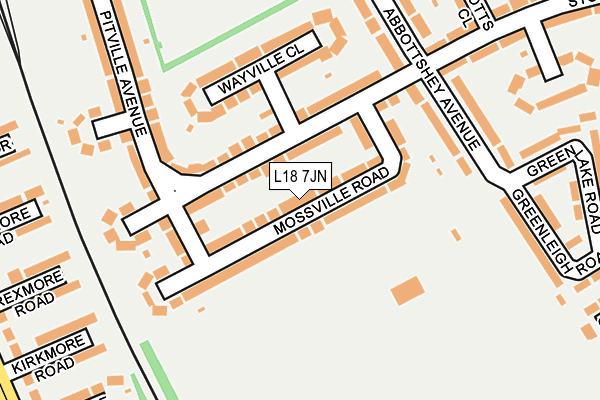 L18 7JN map - OS OpenMap – Local (Ordnance Survey)