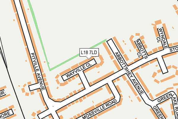 L18 7LD map - OS OpenMap – Local (Ordnance Survey)