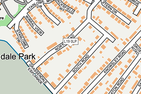 L19 0LP map - OS OpenMap – Local (Ordnance Survey)