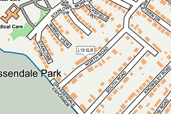 L19 0LR map - OS OpenMap – Local (Ordnance Survey)