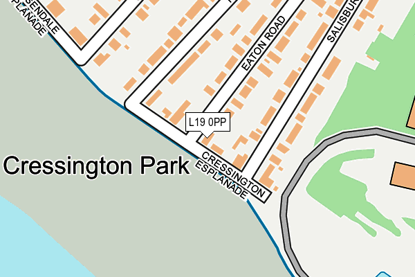 L19 0PP map - OS OpenMap – Local (Ordnance Survey)