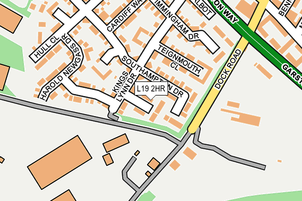 L19 2HR map - OS OpenMap – Local (Ordnance Survey)