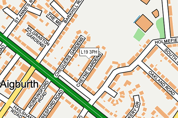L19 3PH map - OS OpenMap – Local (Ordnance Survey)