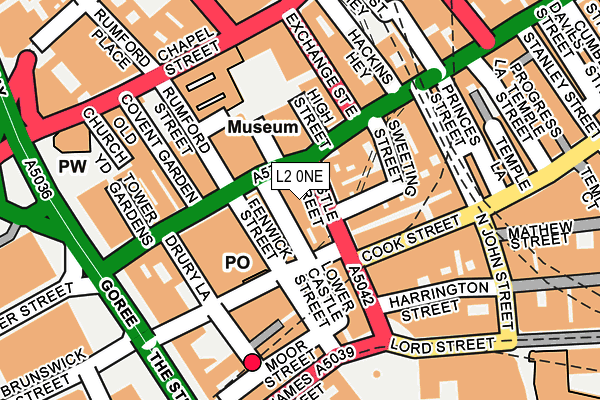 L2 0NE map - OS OpenMap – Local (Ordnance Survey)