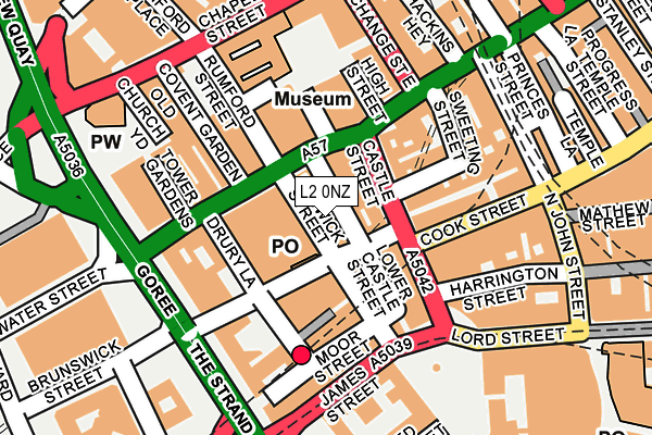 L2 0NZ map - OS OpenMap – Local (Ordnance Survey)