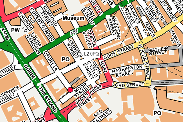 L2 0PQ map - OS OpenMap – Local (Ordnance Survey)