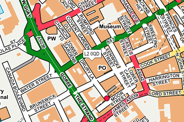 L2 0QD map - OS OpenMap – Local (Ordnance Survey)